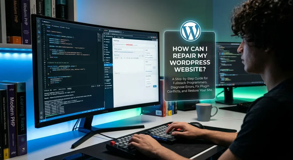 How can I repair my WordPress website?